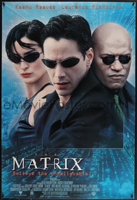 7w0589 MATRIX int'l 1sh 1999 Keanu Reeves, Carrie-Anne Moss, Laurence Fishburne, Wachowskis!