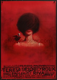 7w0353 THERESE commercial Polish 23x33 1970 Therese Desqueyroux, Franciszek Starowieyski art!