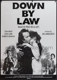 7w0357 DOWN BY LAW Spanish 1986 Jarmusch, Roberto Benigni, Tom Waits, Lurie & Braschi, ultra rare!