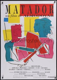 7w0359 MATADOR Spanish 1986 Pedro Almodovar, Antonio Banderas, cool Berlanga art!