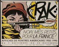 7w0852 AFFICHES DE PEINTRES AMERICAINS 1950-1990 18x23 French museum/art exhibition 1990 ultra rare!