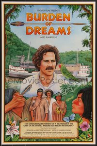 7w0825 BURDEN OF DREAMS 18x27 special poster 1982 Werner Herzog, great art by Monte Dolack!