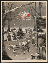 7w0063 CHARLIE BROWN CHRISTMAS signed artist's proof 18x24 art print 2015 by Timothy Doyle, variant!