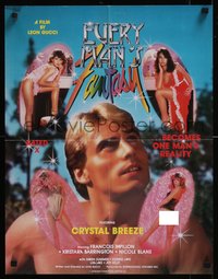 7w0391 EVERY MAN'S FANTASY 17x22 special poster 1985 it becomes one man's reality, ultra rare!