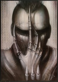 7w0041 H.R. GIGER signed #272/1000 26x37 art print 1980s creature used for Future-Kill!