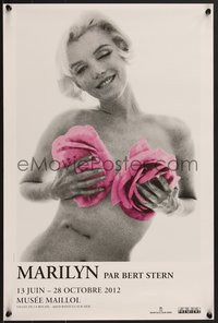 7w0854 MARILYN PAR BERT STERN 16x24 French museum/art exhibition 2012 Last Sitting, ultra rare!