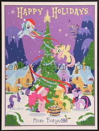 7w0083 MY LITTLE PONY: FRIENDSHIP IS MAGIC #246/300 18x24 print 2012 Christmas Tree, Thomas, regular