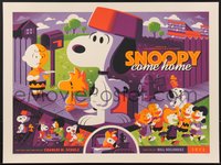 7w0086 SNOOPY COME HOME #39/50 18x24 art print 2016 art by Tom Whalen, variant edition!