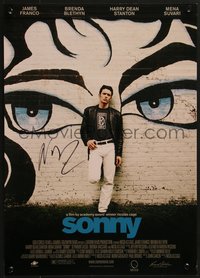 7w0033 SONNY signed mini poster 2002 by director Nicolas Cage, James Franco by graffiti, ultra rare!