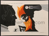 7w0087 STAR TREK #32/215 18x24 art print 2011 Tom Whalen, Mondo, Let This Be Your Last Battlefield!