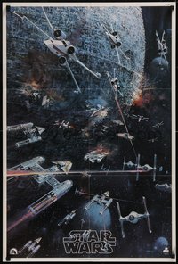 7w0307 STAR WARS 22x33 music poster 1977 George Lucas classic, John Berkey artwork, soundtrack!