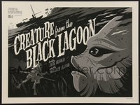 7w0089 TOM WHALEN'S UNIVERSAL MONSTERS #19/70 18x24 art print 2013 Black Lagoon art, variant!