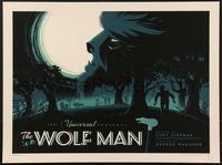 7w0092 TOM WHALEN'S UNIVERSAL MONSTERS #178/230 18x24 art print 2013 The Wolf Man, standard edition!