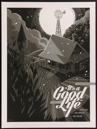 7w0099 TWILIGHT ZONE #34/70 18x24 art print 2017 Tom Whalen, It's a Good Life, variant edition!