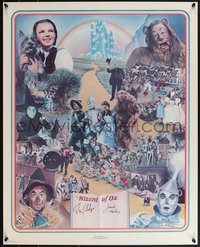 7w0057 WIZARD OF OZ signed #1403/2000 24x30 art print 2016 by Ray Bolger AND Jack Haley!