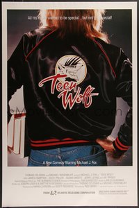 7w0697 TEEN WOLF 1sh 1985 teenage werewolf Michael J. Fox, different image!