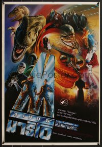 7w0275 SUPER MARIO BROS Thai poster 1993 Hoskins, Leguizamo, Tongdee art of Nintendo characters!