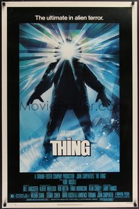 7w0698 THING 1sh 1982 John Carpenter classic sci-fi horror, Struzan, new credit studio style!