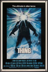 7w0001 THING signed 1sh 1982 by John Carpenter, ultimate alien terror, regular credit design!