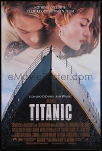 7w0701 TITANIC DS 1sh 1997 Leonardo DiCaprio, Kate Winslet, directed by James Cameron!