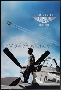 7w0703 TOP GUN: MAVERICK teaser DS 1sh 2022 Naval aviator Cruise on P-51 Mustang fighter airplane!