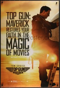 7w0704 TOP GUN: MAVERICK DS 1sh 2021 Naval aviator Tom Cruise climbing F-18, magic restored, review!