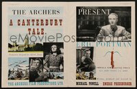 7w0788 CANTERBURY TALE English trade ad 1949 Michael Powell & Emeric Pressburger, ultra rare!