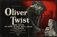 7w0792 OLIVER TWIST English trade ad 1951 Pulford, Guinness as Fagin & Davies as Oliver, ultra rare!