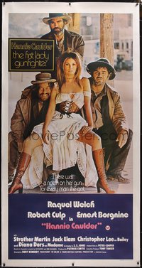 7x0352 HANNIE CAULDER linen Aust 3sh 1972 sexiest Raquel Welch, Elam, Culp, Borgnine, ultra rare!