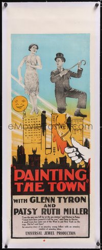 7x1054 HOT HEELS linen long Aust daybill 1928 Glenn Tryon, Miller, Painting the Town, ultra rare!