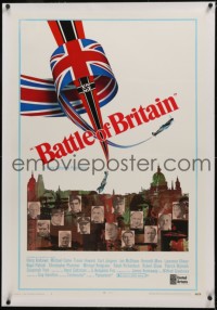 7x0464 BATTLE OF BRITAIN linen style B 1sh 1969 all-star cast in historical World War II battle!