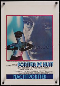 7x1090 NIGHT PORTER linen Belgian 1974 Il Portiere di notte, Bogarde, topless Charlotte Rampling!