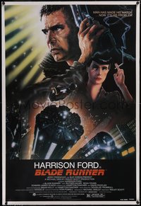 7x0470 BLADE RUNNER linen NSS style 1sh 1982 Ridley Scott sci-fi classic, Alvin art of Harrison Ford!