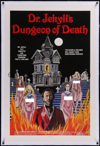 7x0524 DR. JEKYLL'S DUNGEON OF DEATH linen 1sh 1982 sexy art, blood & violence will haunt you forever!