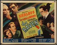 7x0021 RAVEN 1/2sh 1935 Boris Karloff & Bela Dracula Lugosi in their best collaboration, ultra rare!