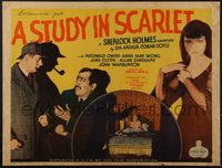 7x0148 STUDY IN SCARLET 1/2sh 1933 Reginald Owen as Sherlock Holmes, Anna May Wong, ultra rare!