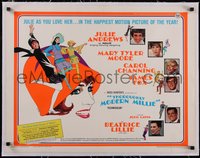 7x1138 THOROUGHLY MODERN MILLIE linen 1/2sh 1967 Bob Peak art of singing & dancing Julie Andrews!