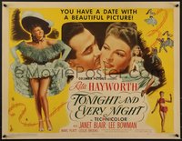 7x0031 TONIGHT & EVERY NIGHT 1/2sh 1944 sexy showgirl Rita Hayworth showing her legs, plus headshot!