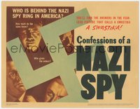 7x0233 CONFESSIONS OF A NAZI SPY LC 1939 the picture that calls a swastika a swastika, very rare!