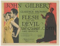 7x0214 FLESH & THE DEVIL TC 1926 John Gilbert's love for Greta Garbo goes beyond all limits, rare!