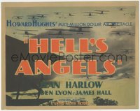 7x0215 HELL'S ANGELS TC 1930 Howard Hughes' multi-million dollar air spectacle, ultra rare!