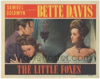 7x0252 LITTLE FOXES LC 1941 c/u of Bette Davis glaring at Herbert Marshall & Teresa Wright, rare!