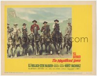 7x0254 MAGNIFICENT SEVEN LC #6 1960 best posed portrait of the seven stars riding on horseback!