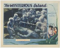 7x0259 MYSTERIOUS ISLAND LC 1929 great image of diver surrounded by underwater humanoids, rare!