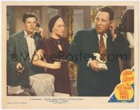 7x0272 POSTMAN ALWAYS RINGS TWICE LC #7 1946 John Garfield watches Lana Turner hold gun on Alan Reed