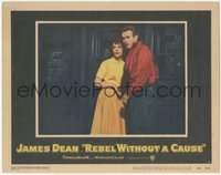 7x0273 REBEL WITHOUT A CAUSE LC #4 1955 James Dean & Natalie Wood close up, Nicholas Ray classic!