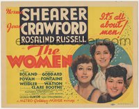 7x0289 WOMEN LC 1939 great portrait of Joan Crawford, Norma Shearer & Rosalind Russell, ultra rare!