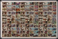 7x0904 BO DEREK linen 29x43 sheet of uncut trading cards 1981 great candid images & movie scenes!