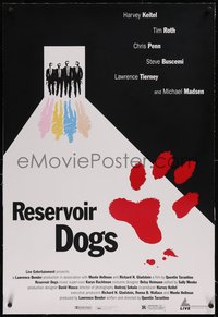 7x0700 RESERVOIR DOGS linen 1sh 1992 Quentin Tarantino, Cannes Film Festival release, very different!