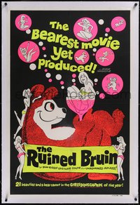 7x0717 RUINED BRUIN linen 1sh 1961 21 beauties in the girlesquecapade of the year, cool dayglo art!